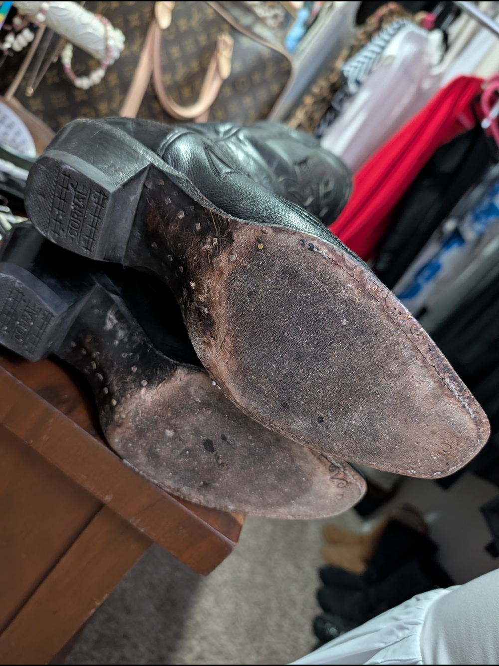 Phoenix Design Black Leather Cowboy Boots - Picture 5 of 6